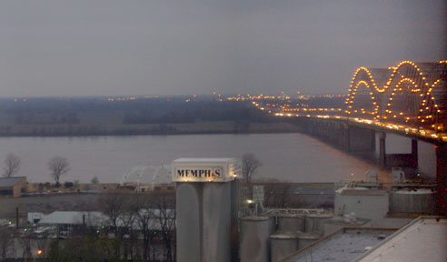 Memphis from our hotel window